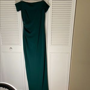 Vince Camuto size 12 hunter green evening dresss